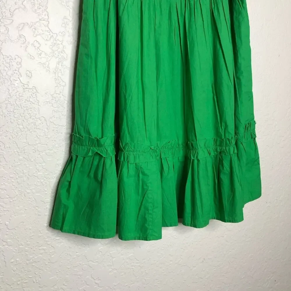 House of Harlow 1960 kelly green ruffle trim dress size Small NWT
